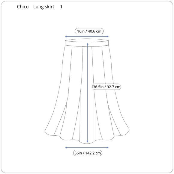 Chico’s Black & Neutral Striped Maxi Skirt Size 1 | Stylish Pull-On Long Skirt - Picture 5 of 12